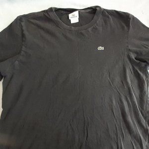 Lacoste Men's Crew-neck Pima Cotton Jersey T-shirt Black